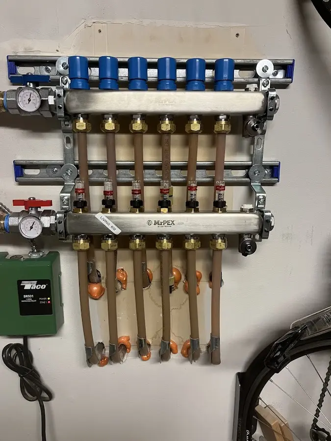 Plumber performing Gas Leak Detection at a residential property in Brookfield